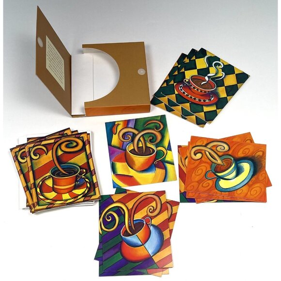 JAVA JIVE 17 Assorted Notecards & Envelopes w/ Recipes Brooke Scudder Gift Works - Picture 2 of 4